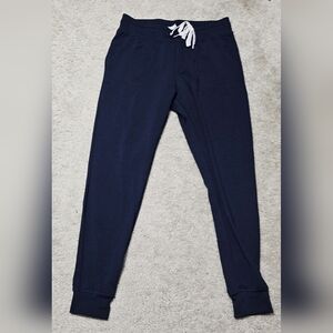 Womens ZYIA ACTIVE cozy blue/black sweatpant joggers size small